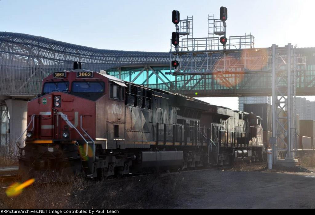 Eastbound stack train